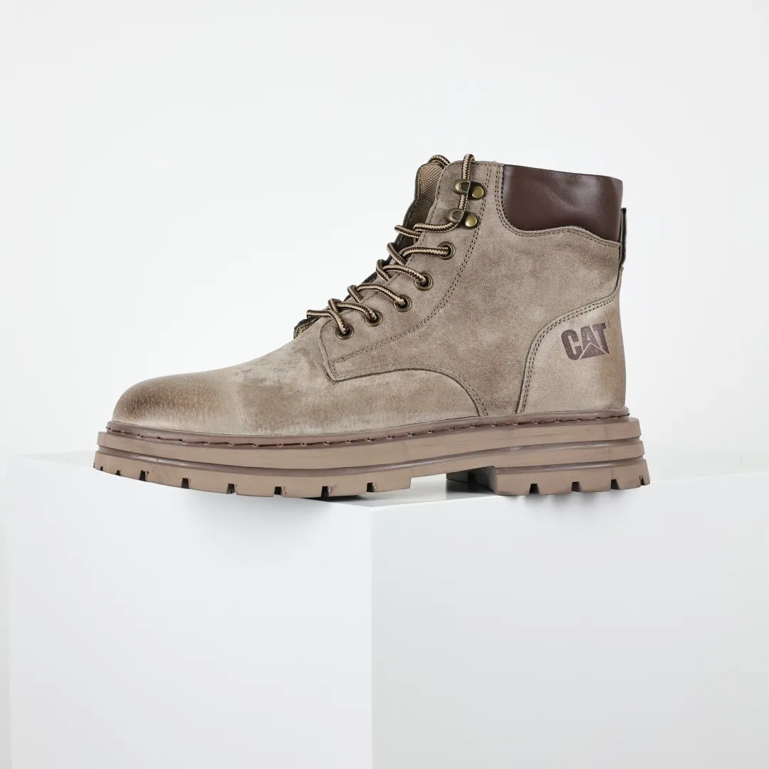 Copywriting price 💰620 Core recommendation Good price CAT Carter tough guy bulldozer brand classic versatile outdoor casual rhubarb boots series Guangdong factory quality 25ss autumn and winter new style Perennial fashion trend matching The fabric is imported from Italy frosted cowhide All shoes are made of genuine cowhide materials from outsole to hardware are made from OEM raw materials Good products do not kill pigs First order quality is strictly controlled Full set of official website unified packaging Special for cold protection and outdoor use this winter Daily casual matching, a must-have for stylish men. Size: 38 39 40 41 42 43 44 (one size larger)